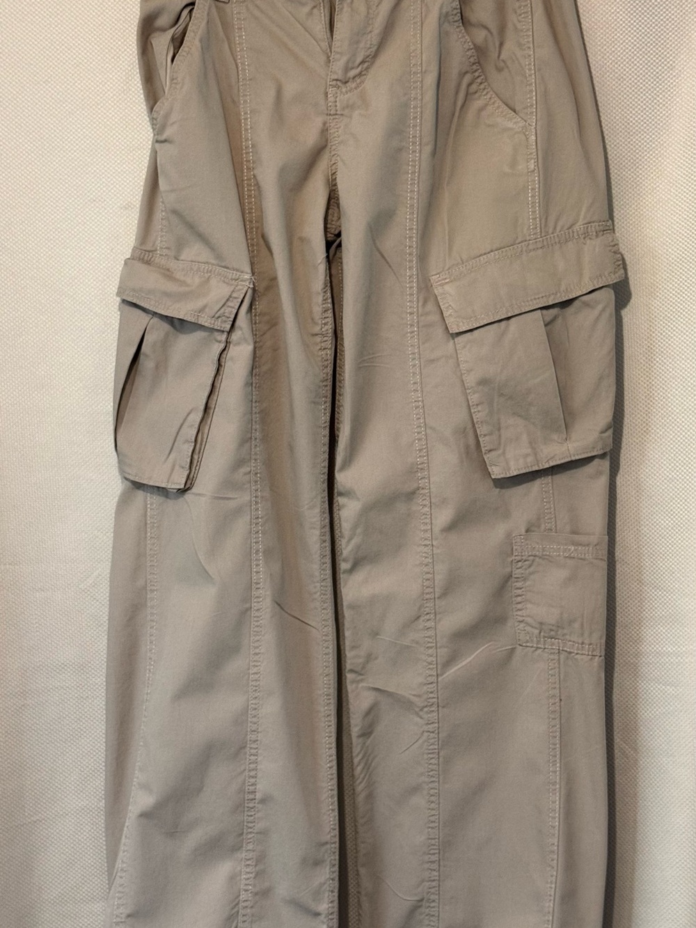 H&M Women's Cargo Jumpsuit Pants in Taupe
